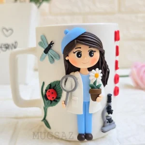ماگ سرامیکی با عروسک طرح پزشک